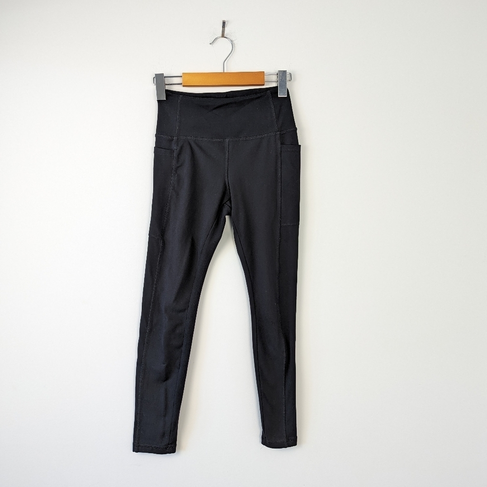 Women's Danskin Black Stretchy Athletic Leggings Size XS/TP